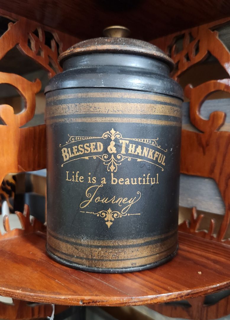 Vintage Look Tin Canister