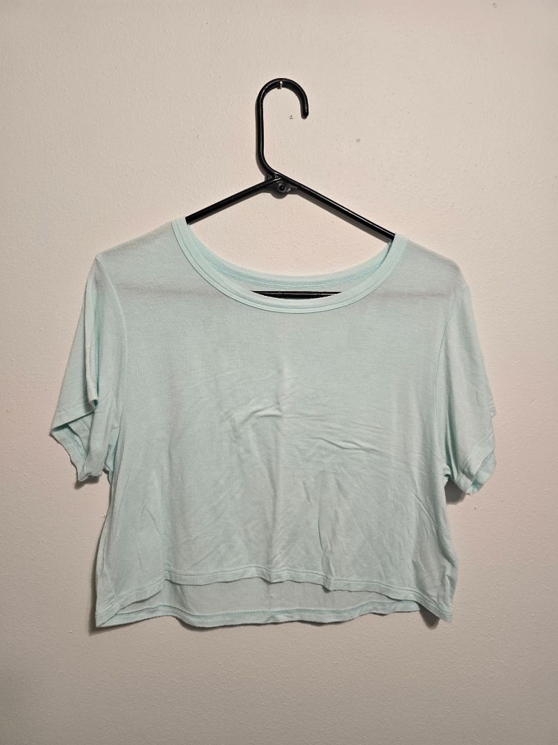 Blue American Eagle Crop Top, Small