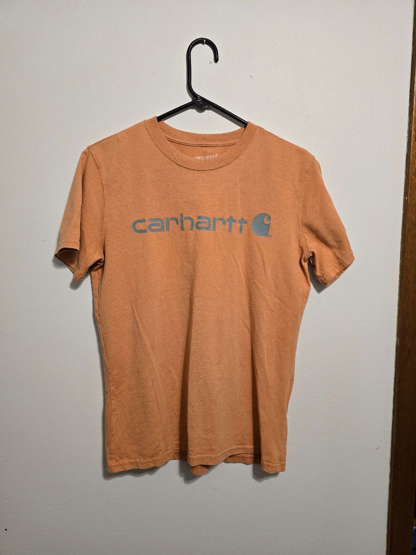 Orange Carhartt Tshirt, Medium