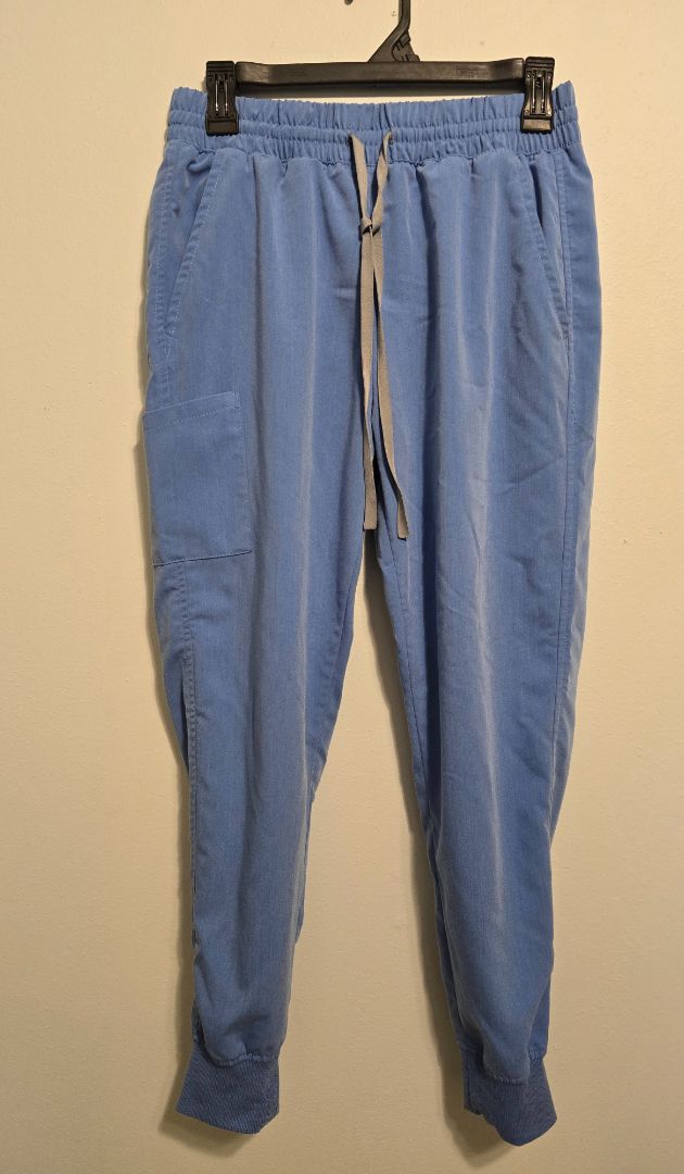 Light Blue Scrub Bottoms, Small