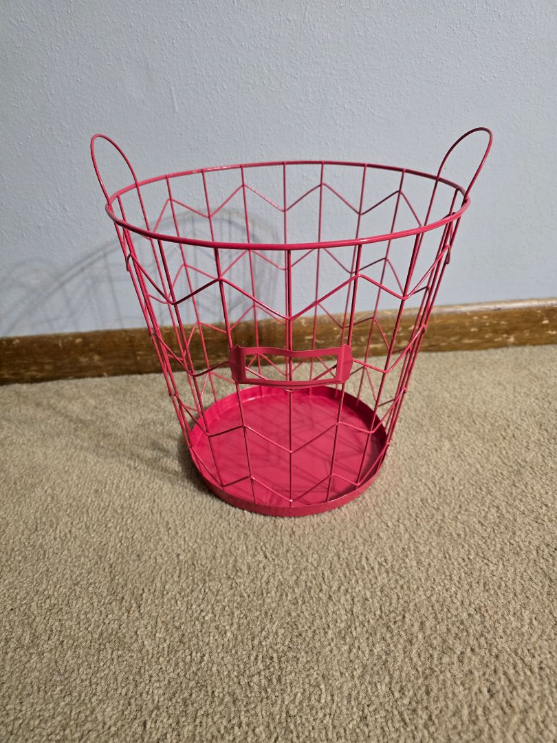 Pink Wire Basket