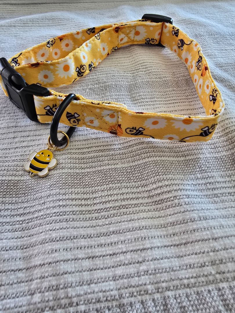 Yellow Bees Collar, Medium