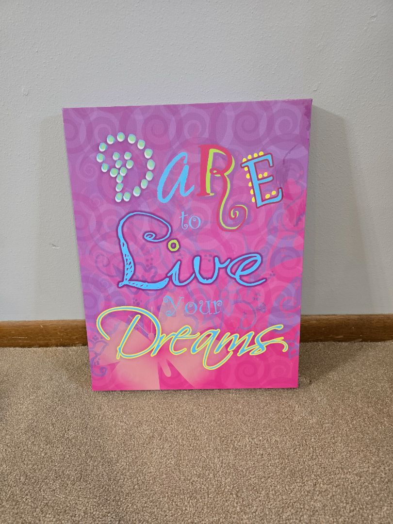 Pink/Purple Canvas, 14" x 18"