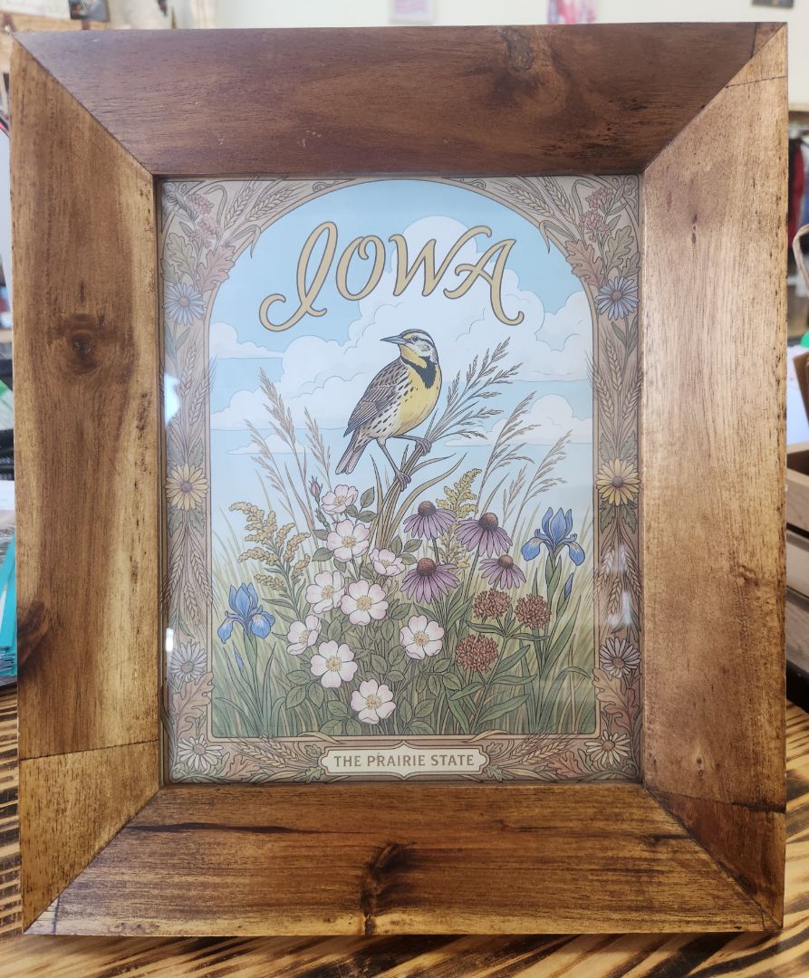 Framed Iowa Repo Print