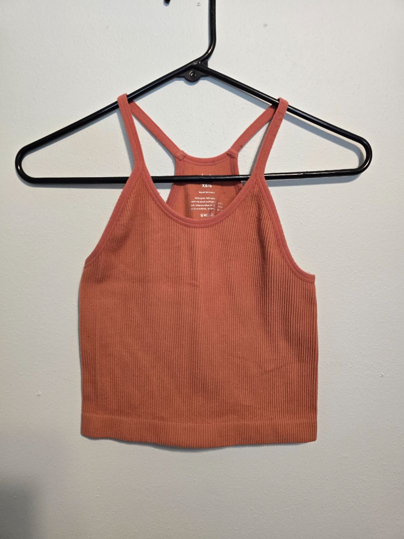 Orange Ododos Crop Tank, XSmall