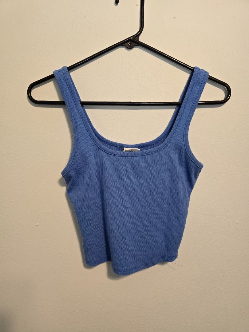 Blue Destined Crop Tank, Small