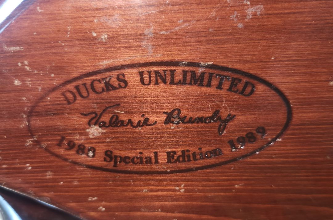 Vintage Ducks Unlimited Carved Decoy