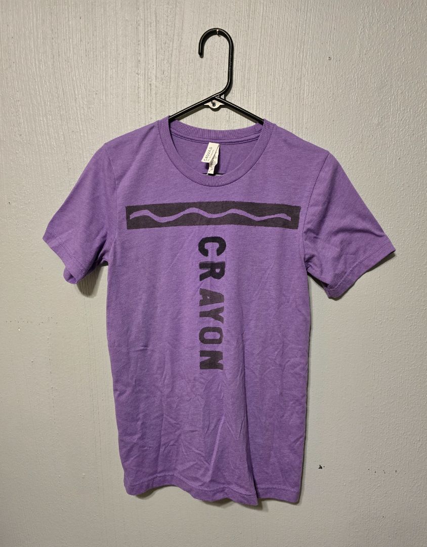 Canvas Crayon TShirt, Small,Purple, Amira’s closet