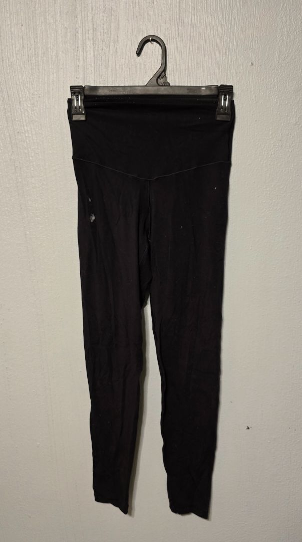 Offline by Aerie Leggings (paint spot), Small,Black, Amira’s closet