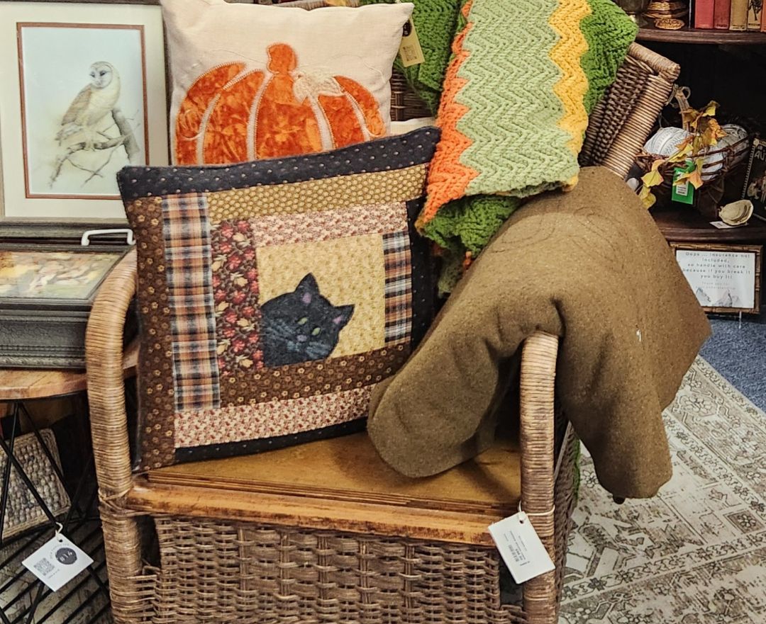 Pillow w/Velvet Orange Pumpkin, DCH Family LLC