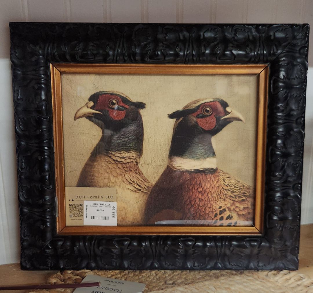 Pheasant Print - Framed Decor, DCH Family LLC