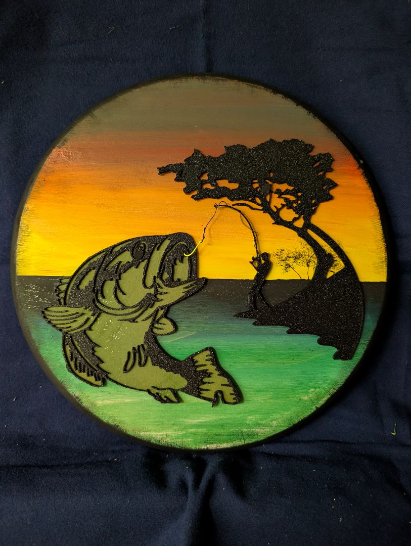 Wall art bass Rnd