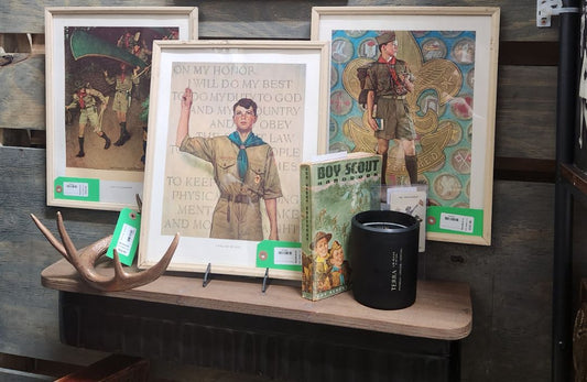 Vintage Framed BSA Print - by Norman Rockewell