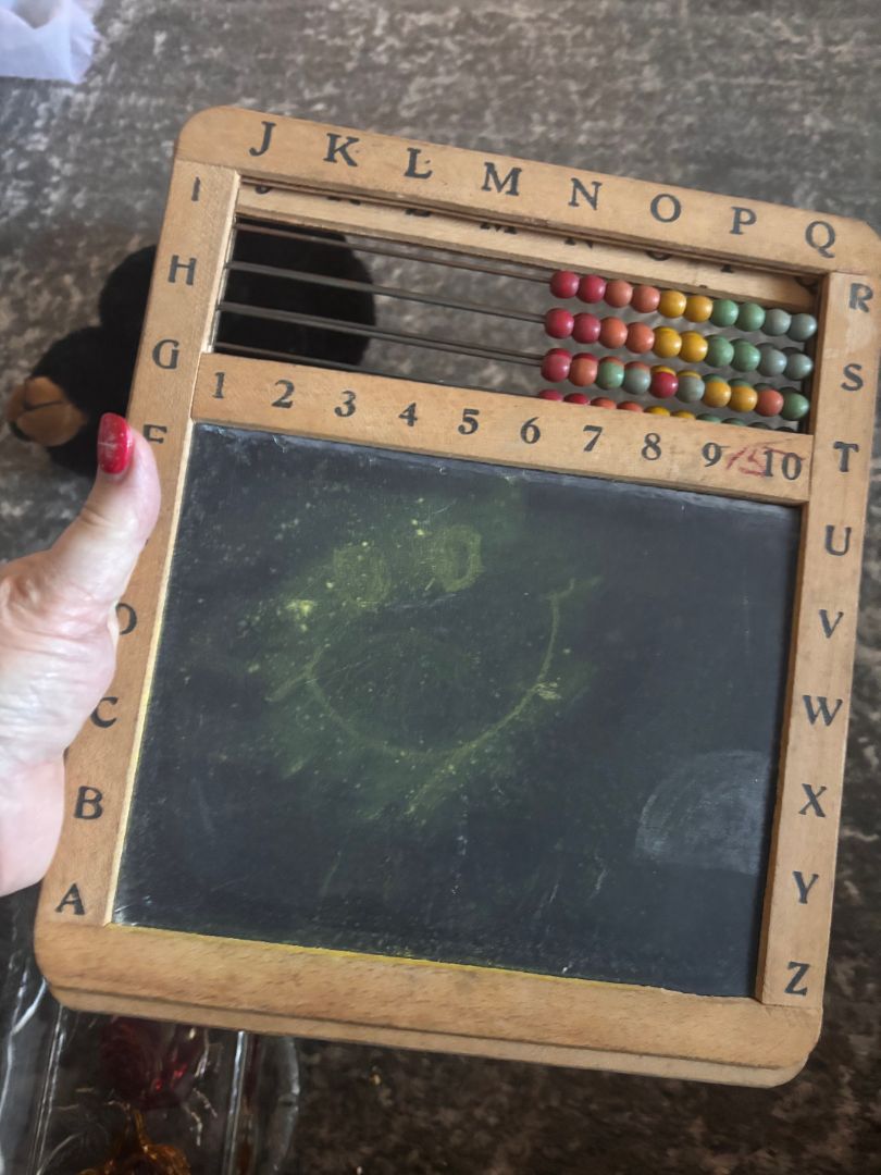Vintage Chalk Board Abacus