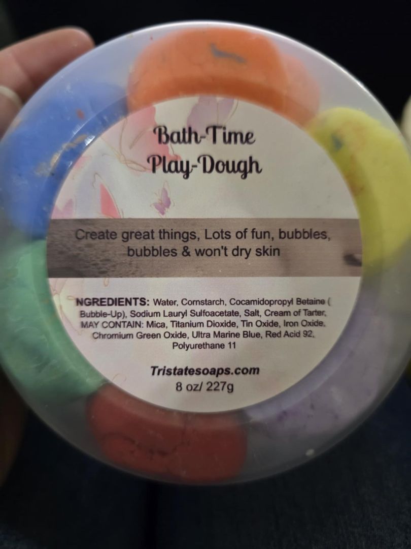 Multi-colored Bath time Pay-Dough