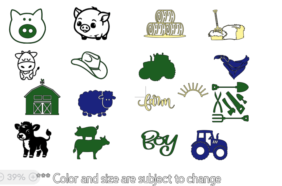 Multi Farm - Boy Elevated Onesie/Bib DIY Kit, N/A