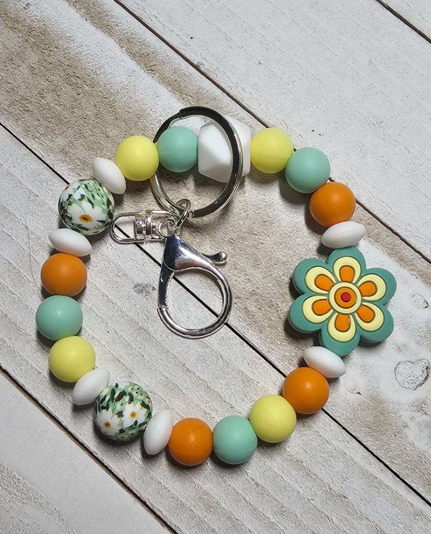 Flower Key Chain Crocheted Creations by Amy