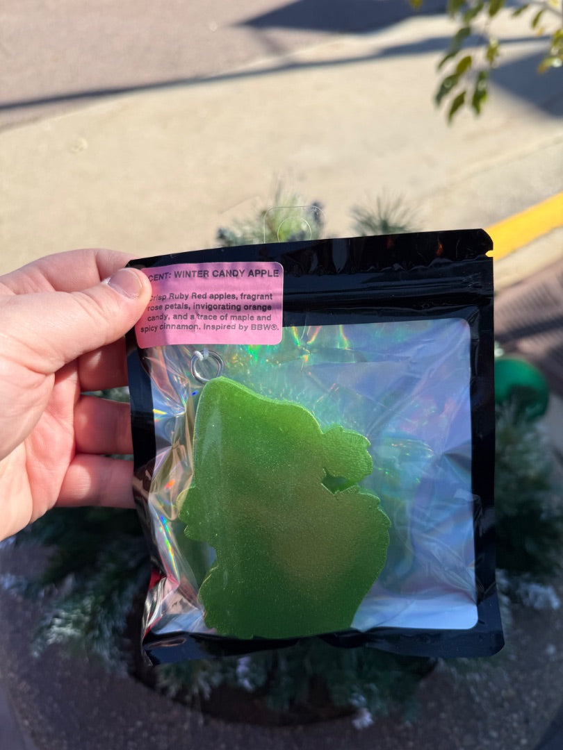 Grinch Apple Freshie, Full Size