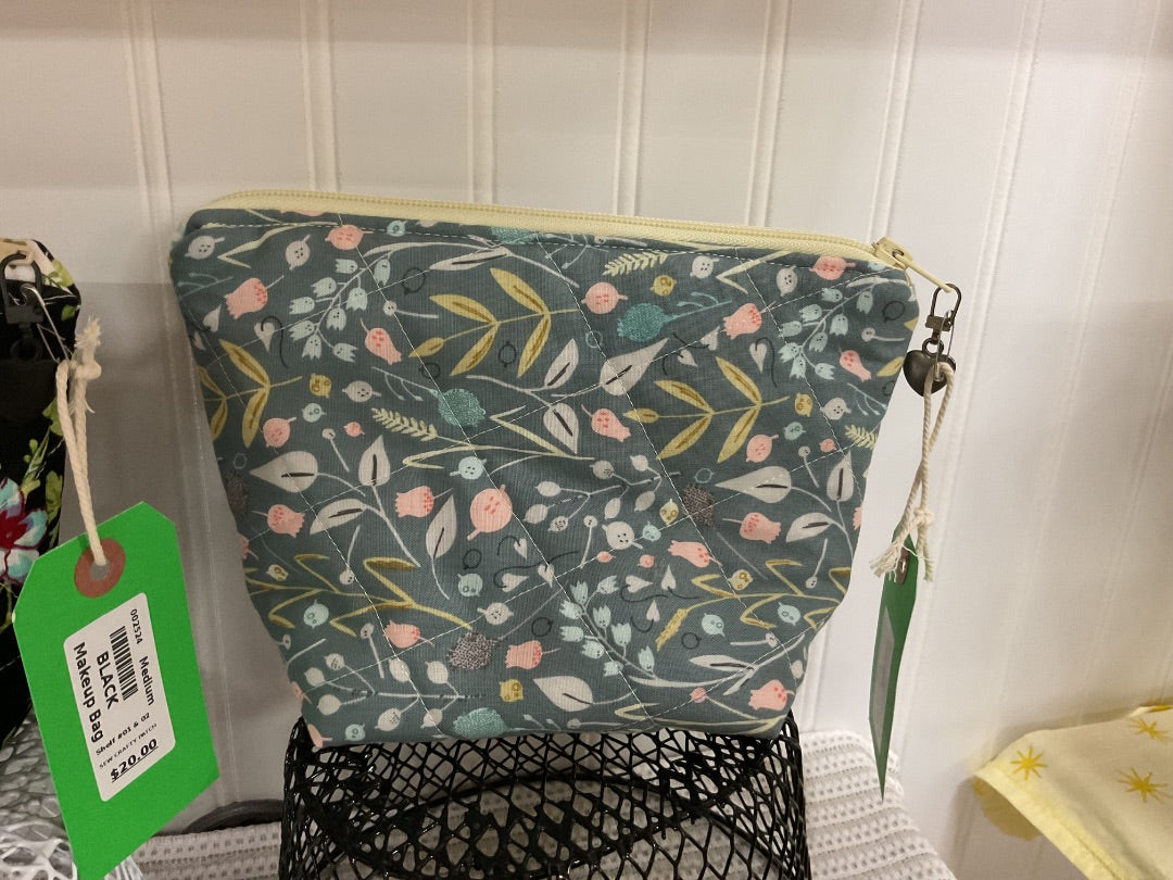 Light Blue Makeup Bag, Medium
