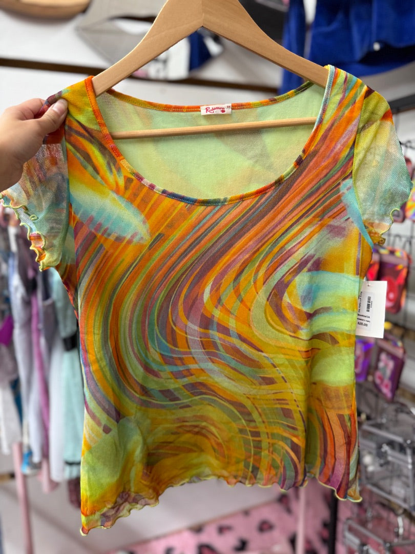 Rave girl baby tee, medium