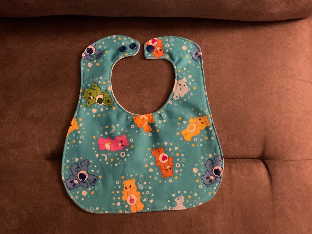 Blue- Care Bears Bib