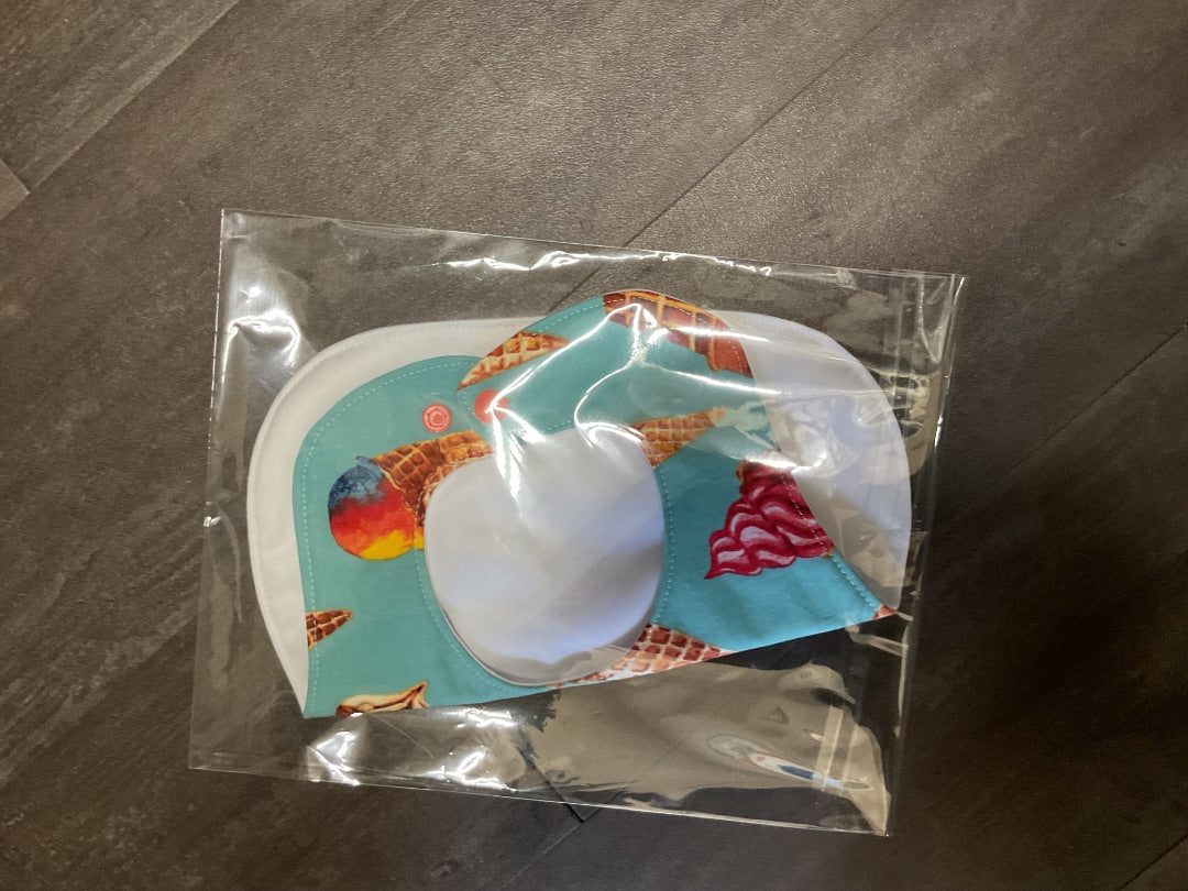 Teal Bib- Ice Cream