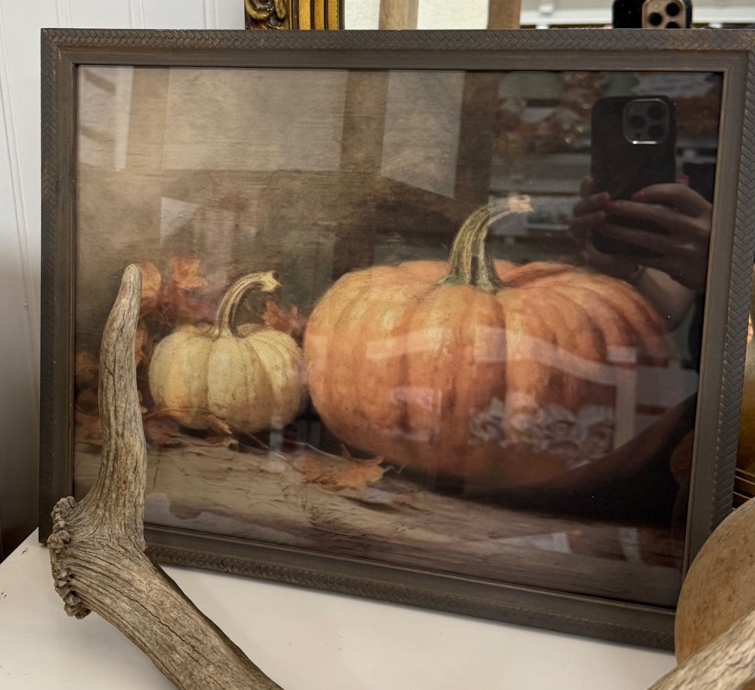 orange modern pumpkin print