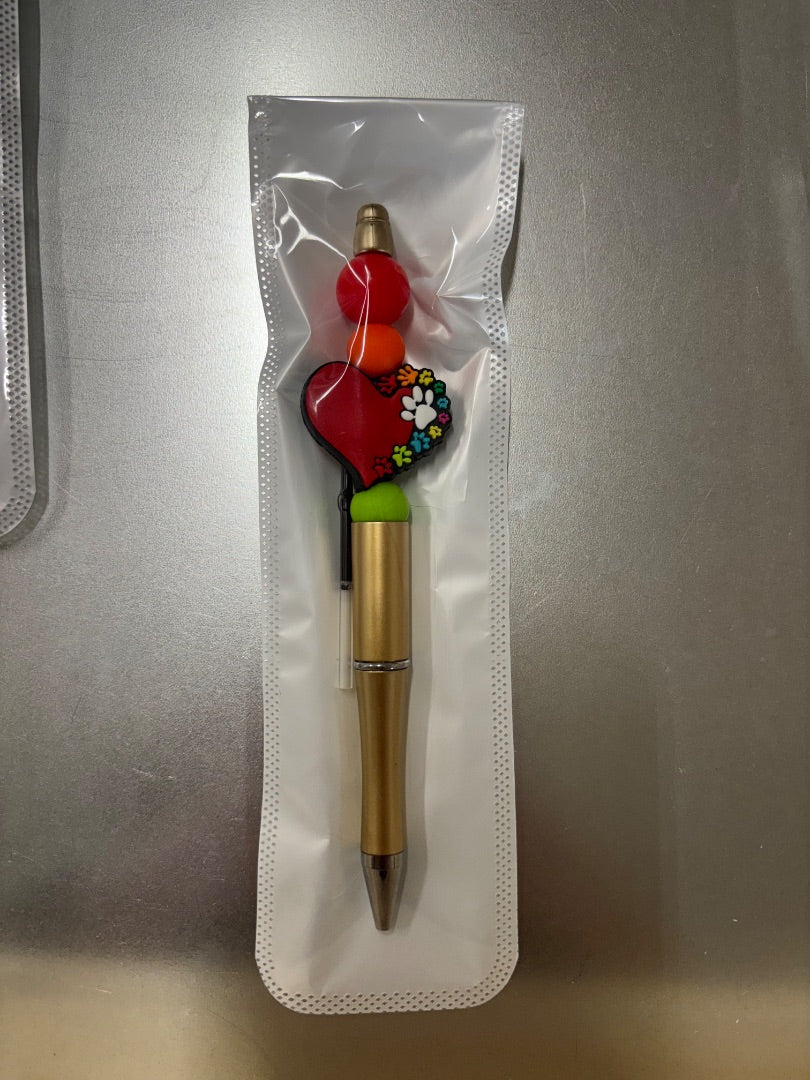 Rainbow Paw Beaded Pen Amira’s dog treats