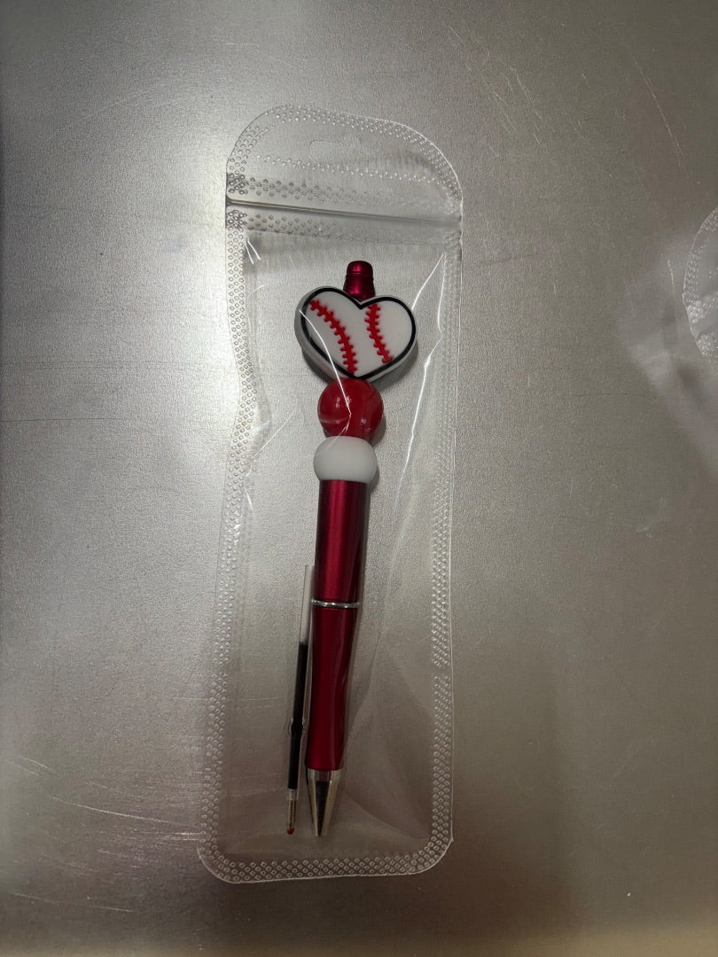 Baseball Beaded Pen Amira’s dog treats