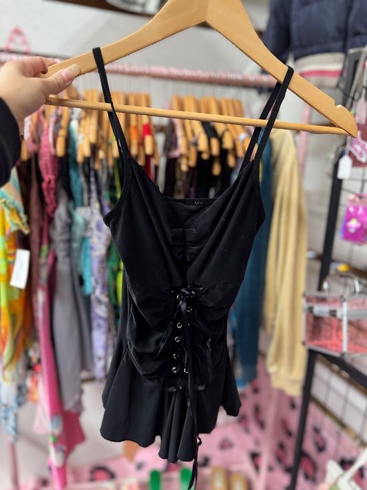 black  Gothic lace top, xsmall