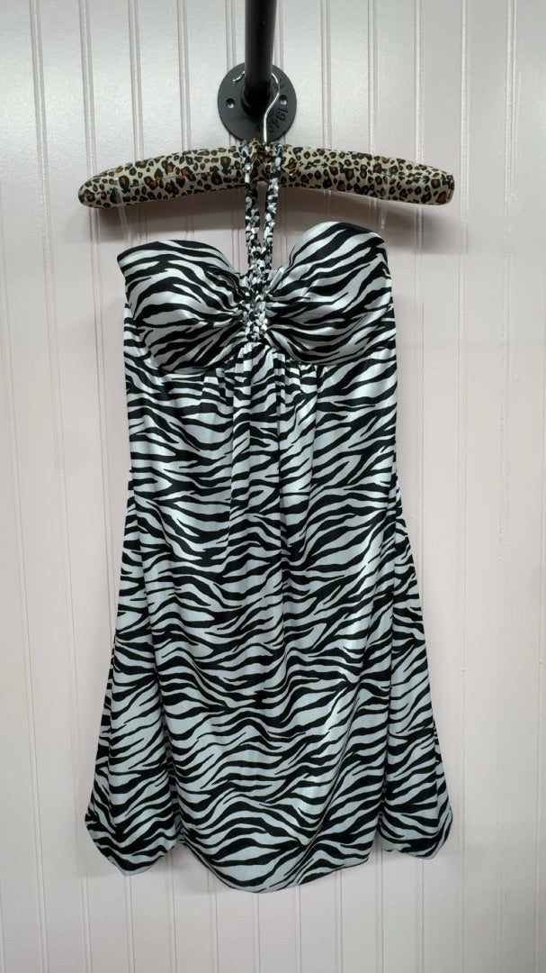 Zebra Ruby rox brown y2k dress, Small