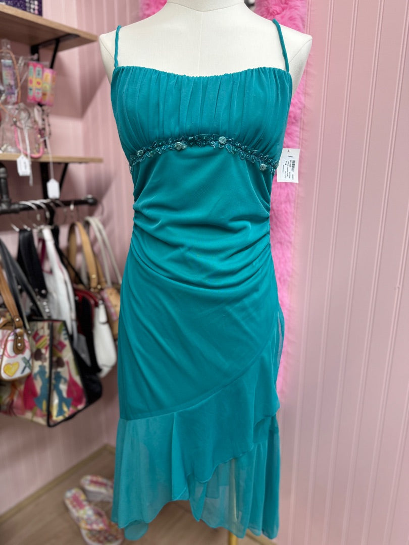 Blue Ruby rox Fairy beaded dress, Medium