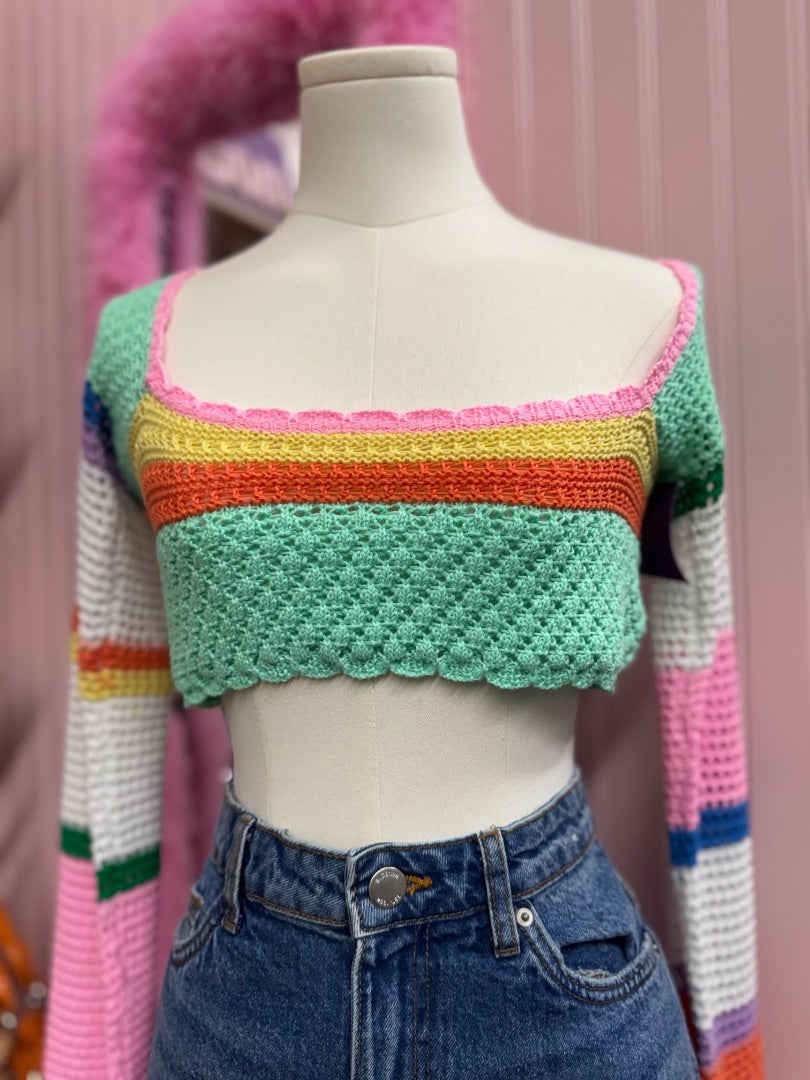 Multi Rave girl top, Medium
