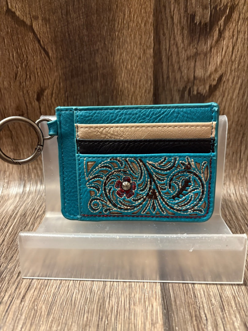 Teal Montana West Card holder