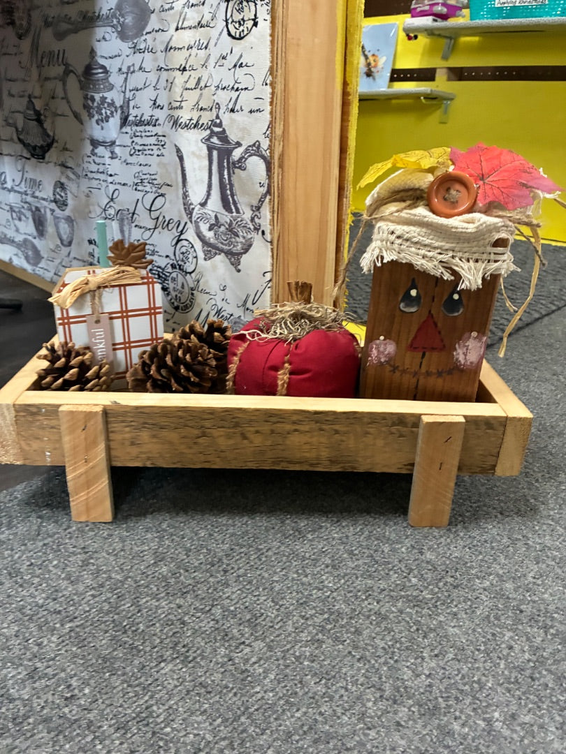Scarecrow Centerpiece,Rust, Sew Crafty Patch