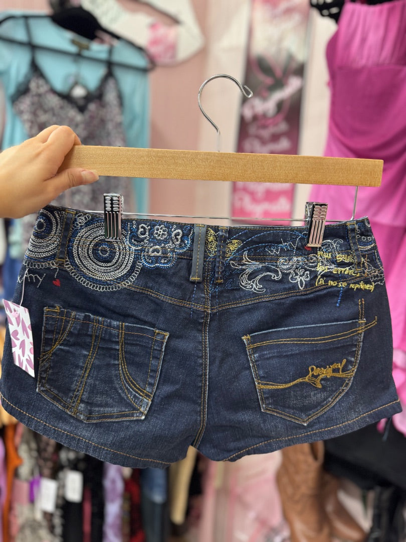 Blue Desigual why Streetwear shortie shorts, medium
