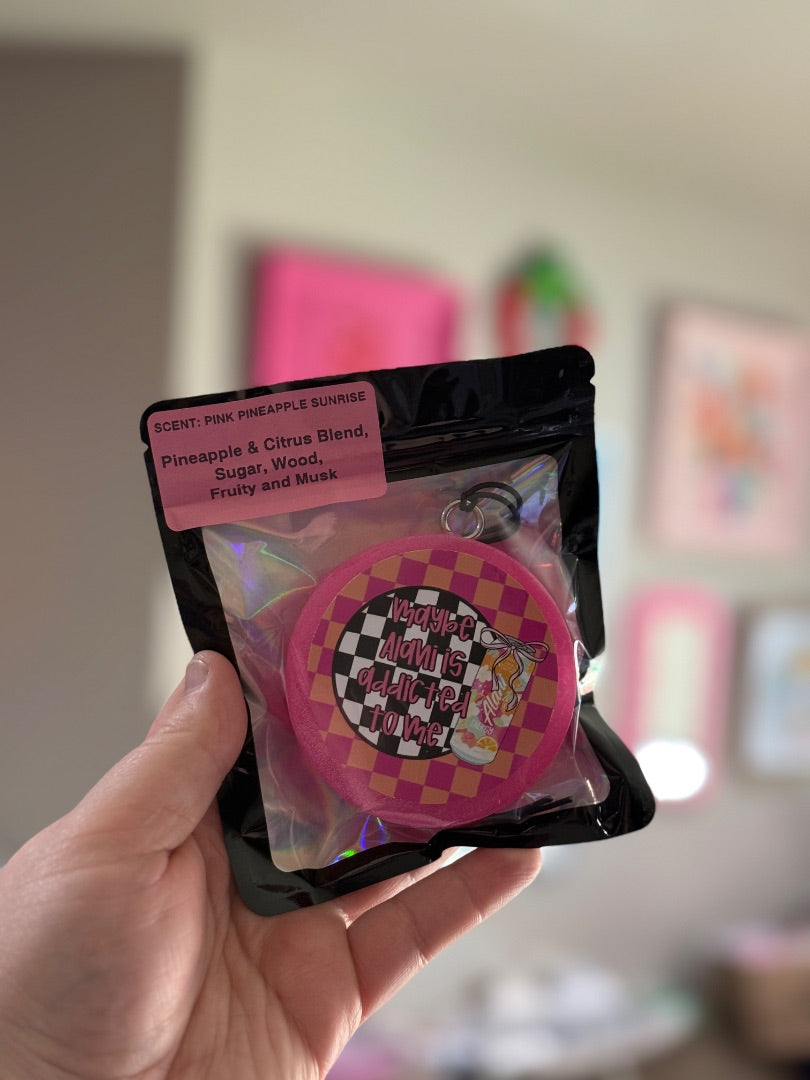 Sherbet Swirl Freshie, Small Circle