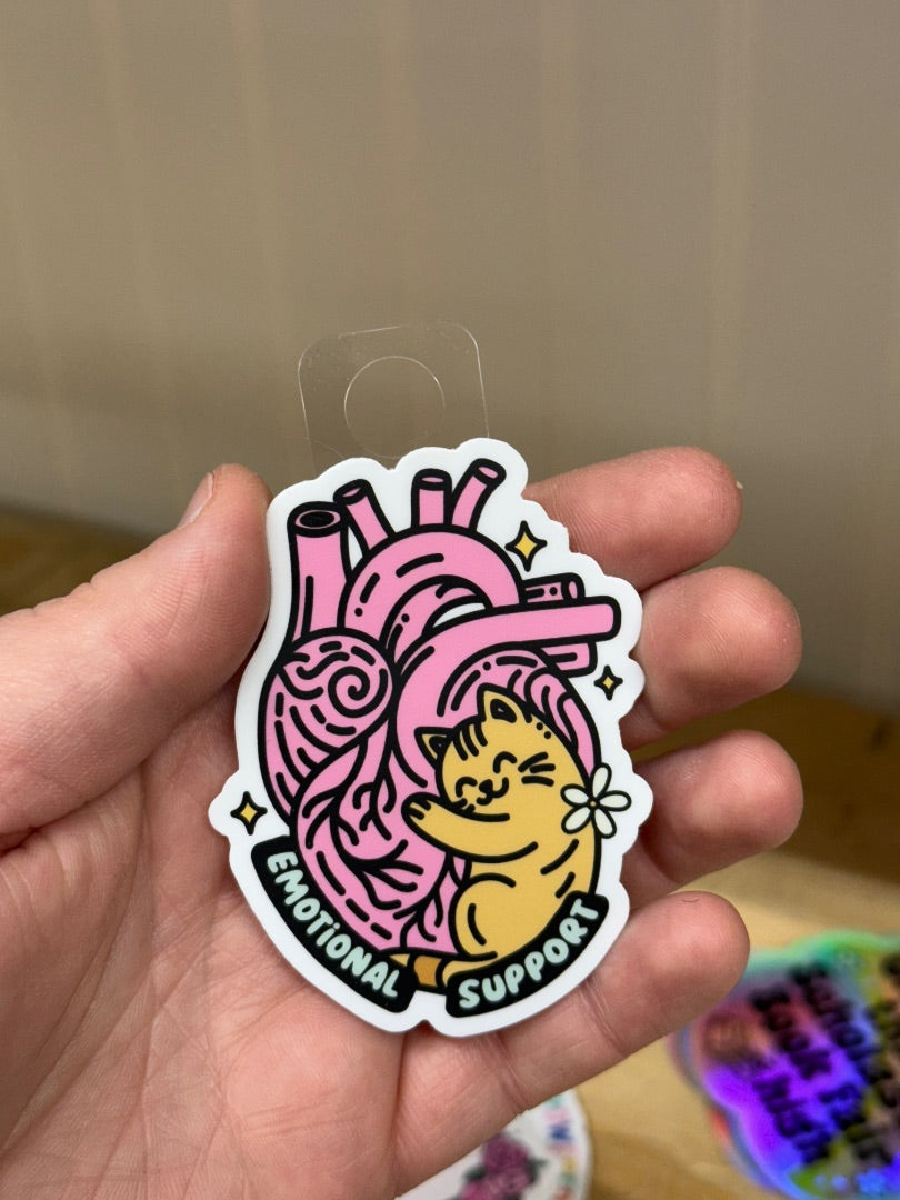 Support Cat Sticker, Sticker