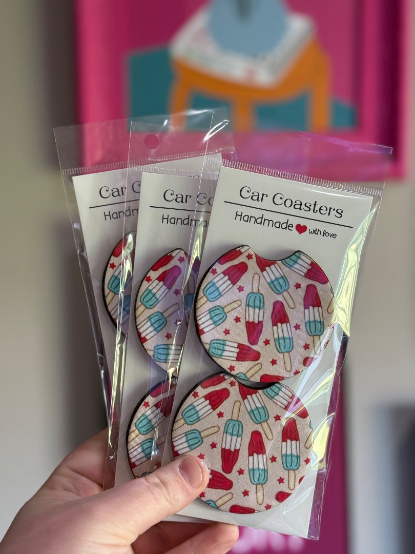 Popsicles, Car Coaster