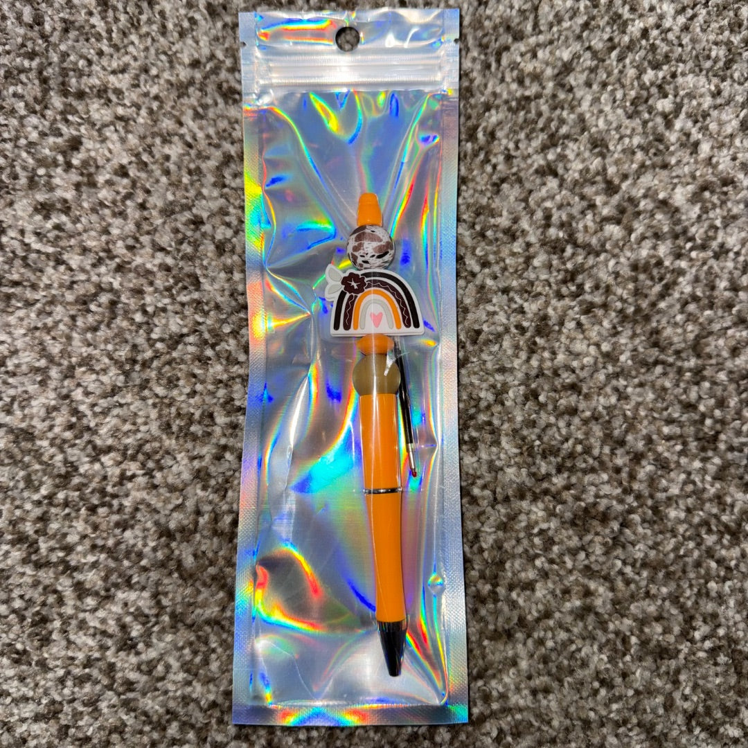 Rainbow Beaded Pen