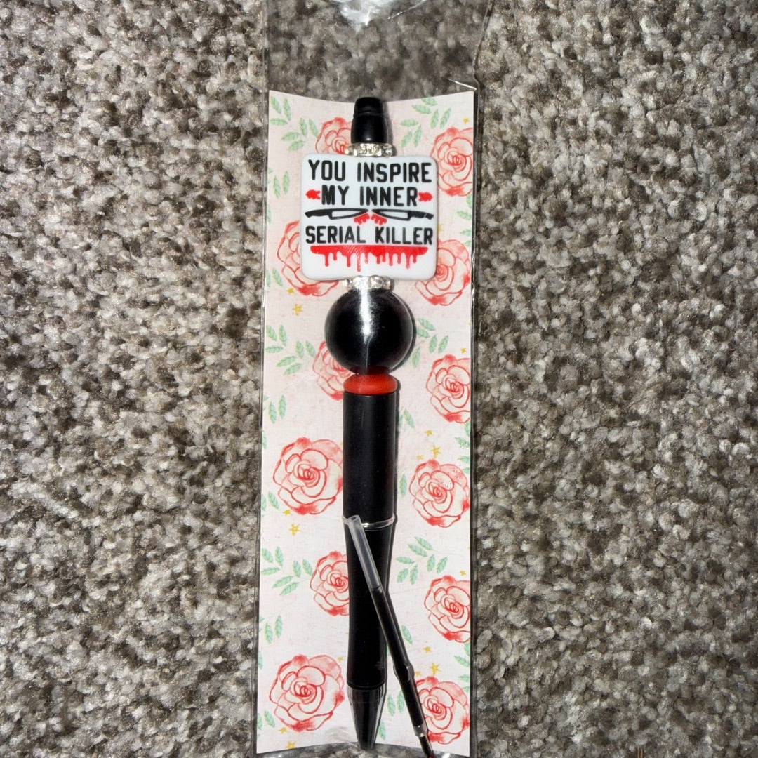 Serial Killer Beaded Pen