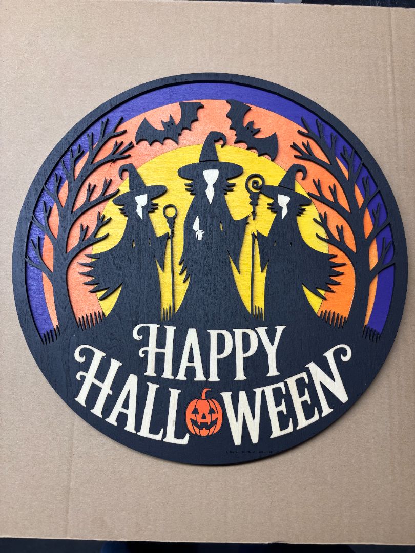 3 witch happy halloween