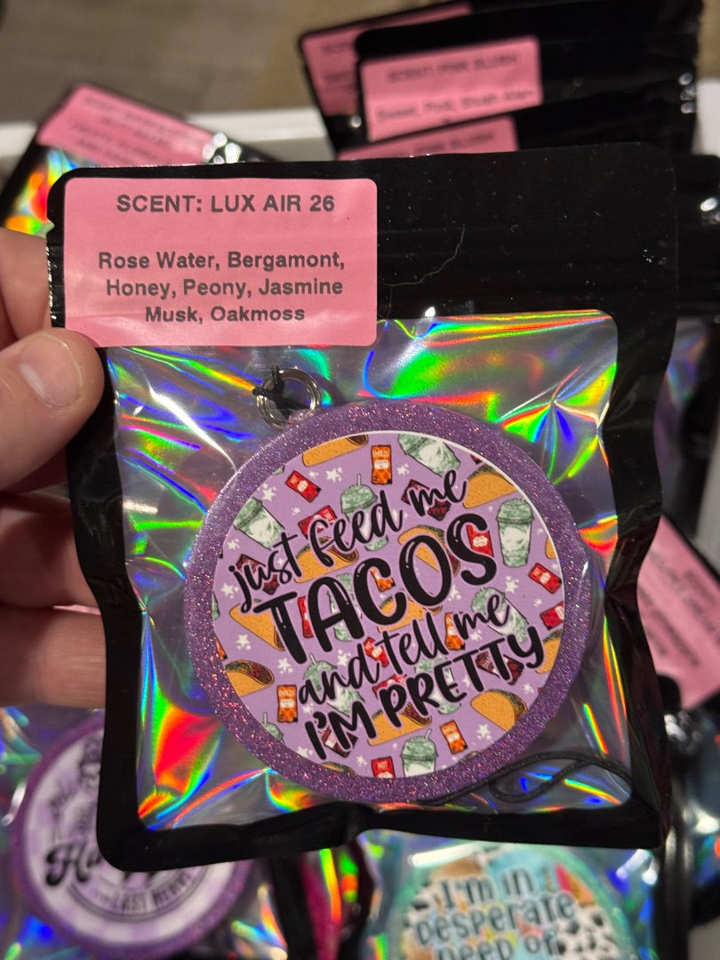 Just Feed Me Tacos Freshie, Small Circle