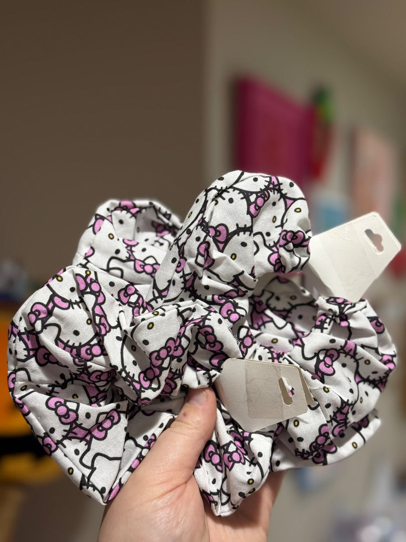 White HK Scrunchie