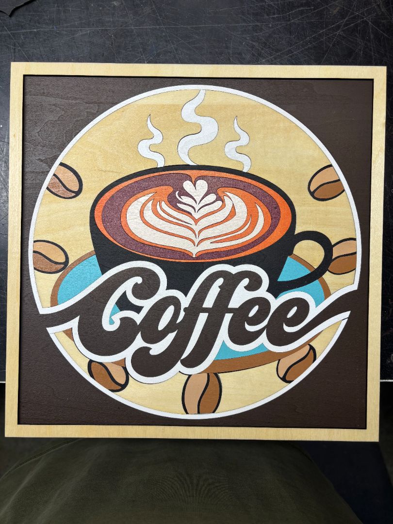 Coffee square sign