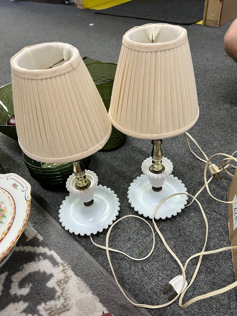 Milk Glass Lamp