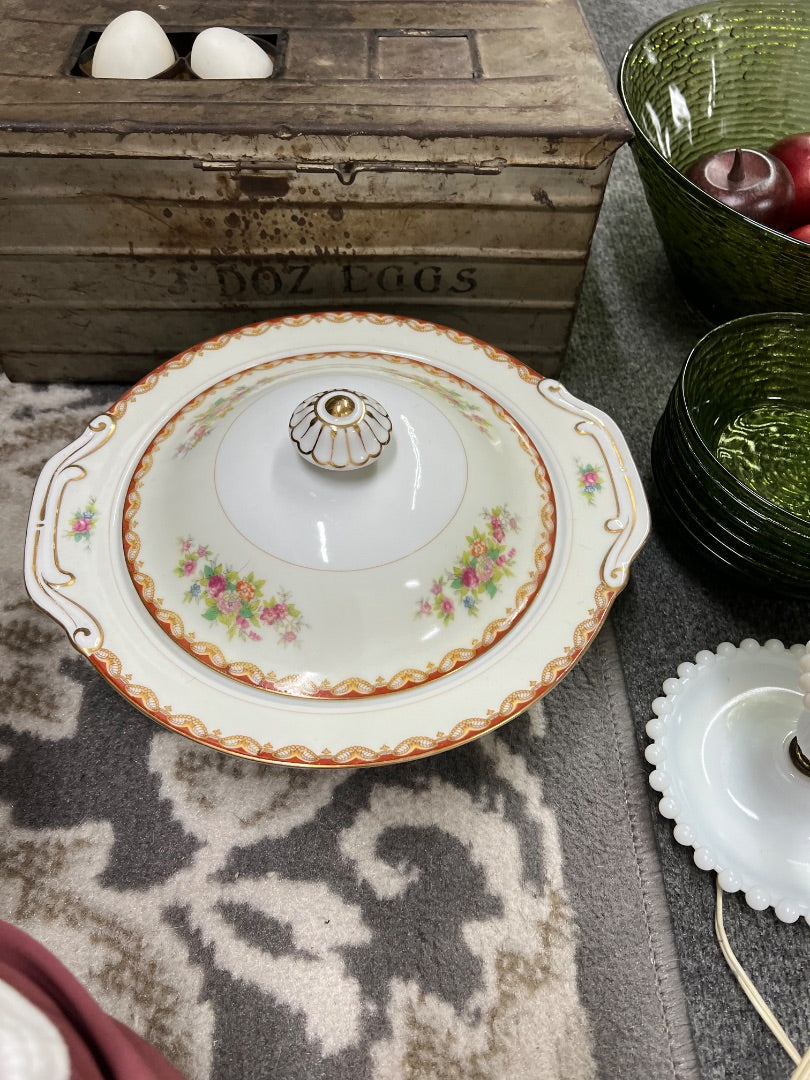 Noritake Porcelain Covered Dish