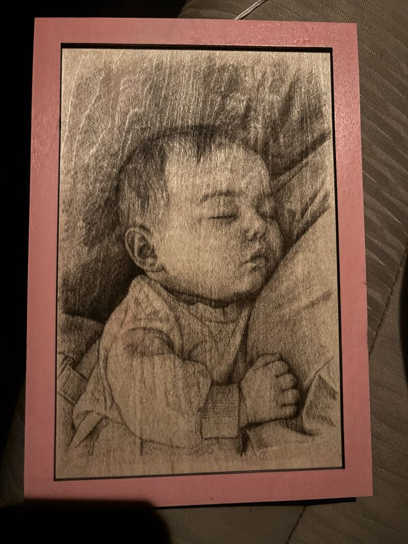 Etched picture 6x9