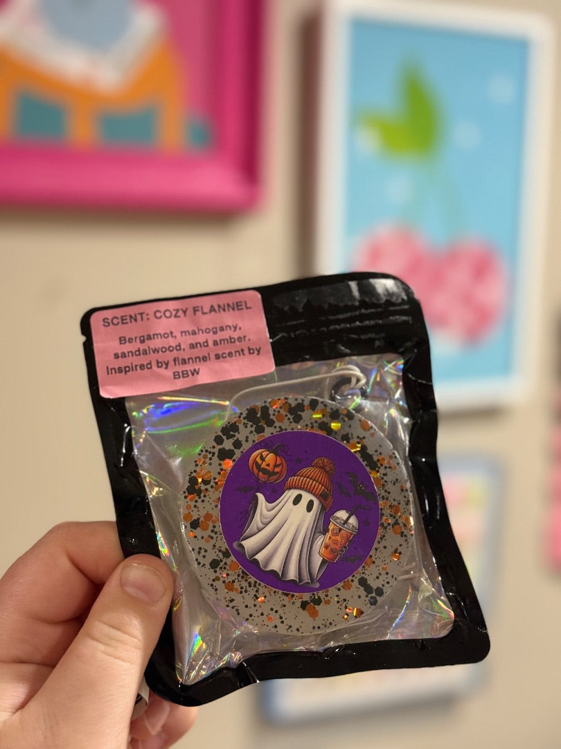 Small Freshie,Ghost With Drink, Eclectic Gemini Co