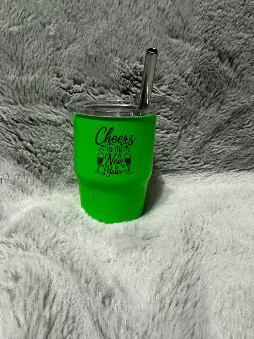 Glow in the Dark Neon Green 3oz. Mini Tumbler , 3oz.